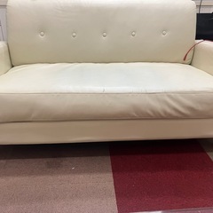 2人掛け合皮ソファー　2200円