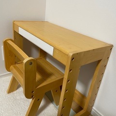 キッズスタディ　こどもの机と椅子のセットの画像