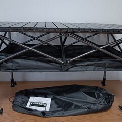 【未使用品】 キャンプテーブル　高さ調整可能(55-85cm) 軽量 4kg 耐荷重80kgの画像
