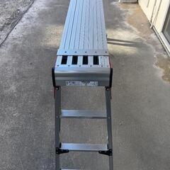 【極美品】長谷川工業DSL1.0-2712 スノコ式足場台　伸縮天板　伸縮脚付足場台の画像