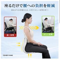 COMDYKING 第二世代 姿勢矯正 椅子 クッション 腰痛対策 軽量の画像