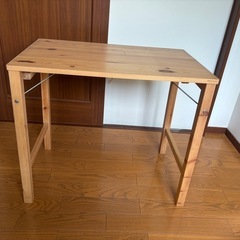 無印良品 パイン材ローテーブル 折りたたみ式
