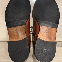 パドローネ　ダービー　革靴　新品アウトソールの画像