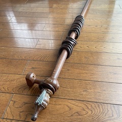 木製　カーテンレール　160cmの画像
