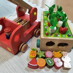 消防車　モンテッソーリ教育　木のおもちゃ