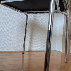 イス　グリーンの千鳥柄　レトロ　韓国の画像