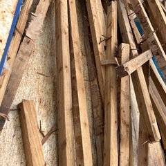 解体廃材 釘付き 無料