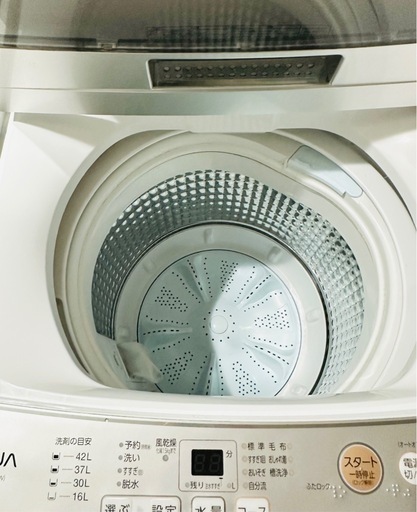AQUA 全自動洗濯機 AQW-S4MBK-W （ホワイト） 洗濯機本体 - 最
