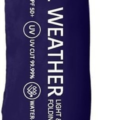 Natural Basic 晴雨兼用折傘 UVオールウェザー ネイビー