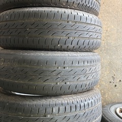 中古夏タイヤホイール付き　サイズ155/65/13Rの画像