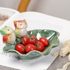 新品未使用　フクロウ　ふくろう　小物入れ　小皿の画像