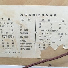 ♪瀬戸内工芸 四国産 天然石画 芳石 花の図 石細工 ストーンアート インテリア 中古 (NF250624) 303-575の画像