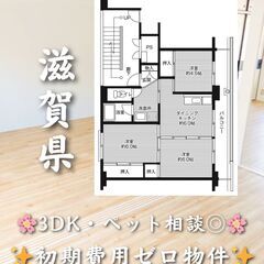【滋賀県小堀町】3DK・ペット相談◎🐾✨【物件紹介】