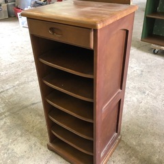 木製スリッパラック 6足収納 35cm×32cm×高さ82cmの画像