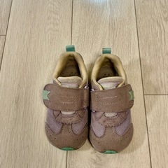 紫　ムーンスター　スニーカー　14.5センチ　マジックテープ