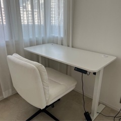 電動昇降デスク＆デスクチェアセット　値下げ！の画像