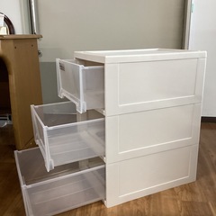 Fits プラ衣装ケース　【町田市再生家具】　0624の画像