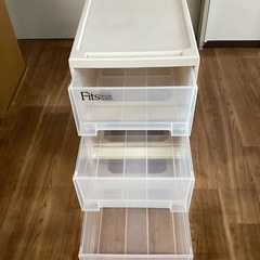 Fits プラ衣装ケース　【町田市再生家具】　0624の画像