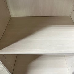 3段カラーボックス アイボリー 美品 1000の画像
