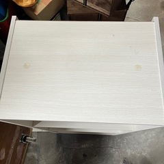 3段カラーボックス アイボリー 美品 1000の画像