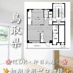 【鳥取県湖山町北】1LDK・学生、高齢者相談◎🏠✨【物件紹…