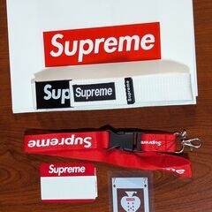 【Supreme風セット】ネームタグ・ラバーバンド・ストラップ・...