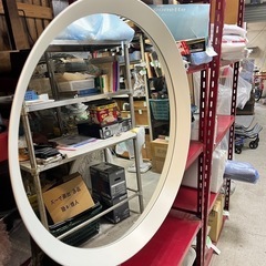 IKEA 可愛い白 丸 壁掛けミラー 800円