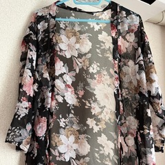 花柄ロングシャツの画像