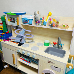 コストコ木製キッチンセット ごっこ遊び