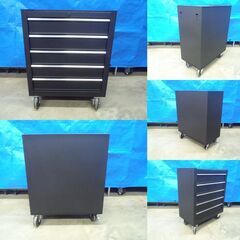 アストロプロダクツ AP ミニキャビネット 5段 4輪自在ロック付キャスター ツールキャビネット ツールチェスト ツールボックスの画像