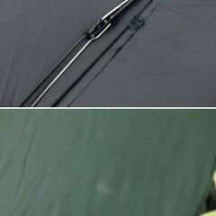 ( せ-A4-8175 )Wpc. ワールドパーティー 折りたたみ傘 雨傘 日傘 ２本まとめ セット ブラック 黒 花柄 フリル おしゃれ かわいい 中古の画像