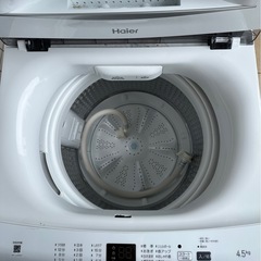 【引取】ハイアール 洗濯機4.5kg JW-U45EA★2023年製★動作確認済み の画像