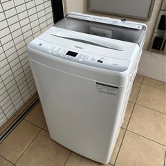 【引取】ハイアール 洗濯機4.5kg JW-U45EA★2023...