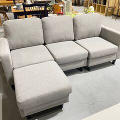 C24★新品未使用品★3人掛けソファ カウチソファ コーナーソフ...