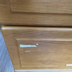 洋服箪笥　木製　引き出し　5段　あげますの画像