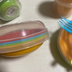 ピクニック用お皿とコップ スプーン フォークおままごとにもの画像