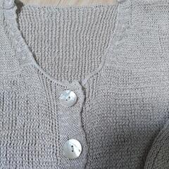 日本製　和紙で作られた夏用カーディガンの画像