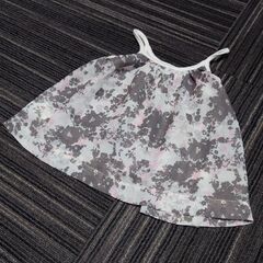 90cm コムサイズム　花柄チュニック　透け感の画像