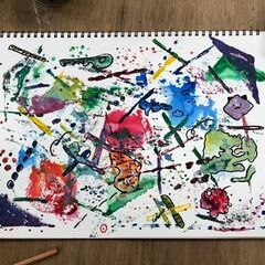 【アトリエべる流山教室】✂️📄夏に役立つ工作🍉ハンディファンを作ってみよう🌀‼️の画像