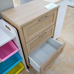 値下げしました！リユースのサカイ太田店★ジモティ割あり★  チェスト ナチュラル H85×D35×W55 クリーニング済み OJ9869の画像