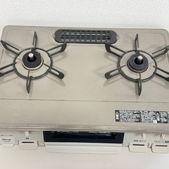 A1303🌟激安‼️2022年製リンナイ都市ガス　ガスコンロ2口　KG67PBRR 🌟の画像