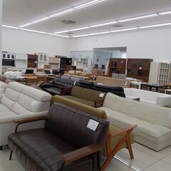 ★ジモティ割あり★  ソファ ダークブラウン H77×D80×W134 クリーニング済み HJ6884の画像