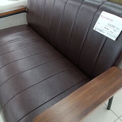★ジモティ割あり★  ソファ ダークブラウン H77×D80×W134 クリーニング済み HJ6884の画像