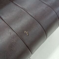 ★ジモティ割あり★  ソファ ダークブラウン H77×D80×W134 クリーニング済み HJ6884の画像