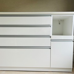 ニトリ　キッチンカウンター／120-2 QH-R-WHの画像
