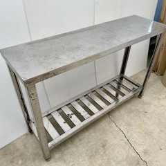 直接引き取り5%OFF　インボイス登録店  アズマ ステンレス作業台 幅1200×奥行き350×高さ800ｍｍ スノコ棚板タイプ azuma 作業台 調理台 業務用 厨房用品 6041623の画像