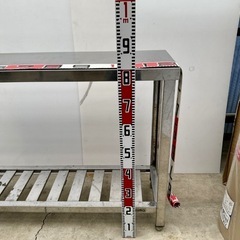 直接引き取り5%OFF　インボイス登録店  アズマ ステンレス作業台 幅1200×奥行き350×高さ800ｍｍ スノコ棚板タイプ azuma 作業台 調理台 業務用 厨房用品 6041623の画像