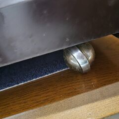 リサイクルショップどりーむ天保山店　No2767　お買い得品♪　ガラステーブル　キャスター付きの画像