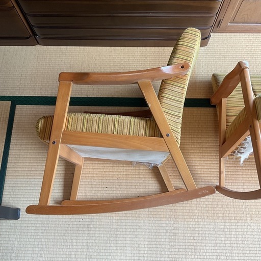 昭和レトロ ロッキングチェア(2脚セット) (mrs.molly) 園部の椅子
