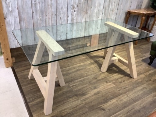 Francfranc ガラス　ダイニングテーブル 1600 テーラ ダイニングテーブル（W1600） | Francfranc（フランフラン